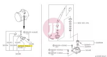 NISSAN 00922-50610 - RING-SNAP
