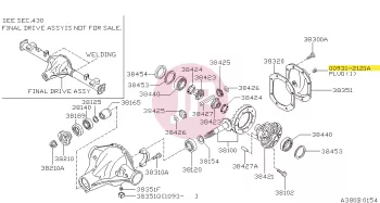 NISSAN 00931-2121A - Oil Filler Plug