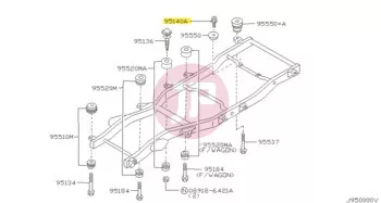 NISSAN 01111-00213 - BOLT PLATE-STAY