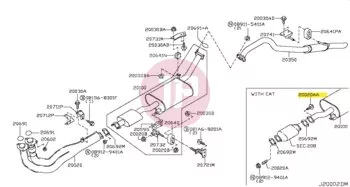 NISSAN 01115-00221 - BOLT