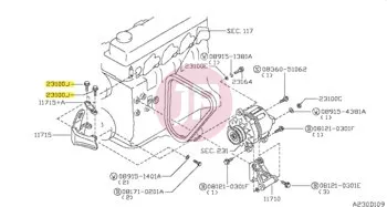 NISSAN 01121-00772 - BOLT