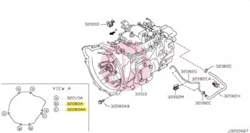 NISSAN 01121-06411 - Csavar (motor-váltó közé)