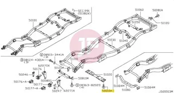 NISSAN 01121-06491 - BOLT