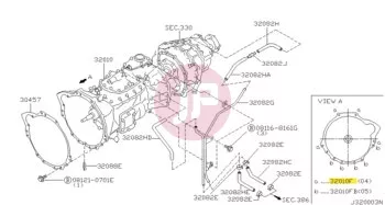 NISSAN 01121-07211 - BOLT-TRANSMISSI