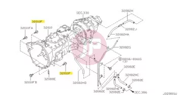 NISSAN 01121-07211 - BOLT-TRANSMISSI