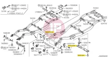 NISSAN 01125-00903 - Lökhárító konzol csavar