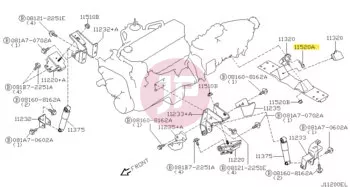 NISSAN 01125-01181 - BOLT