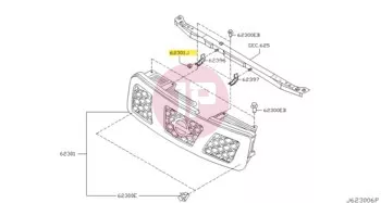 NISSAN 01221-00361 - Peremes anya