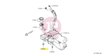 NISSAN 01221-00361 - NUT