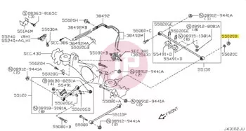 NISSAN 01225-00131 - NUT