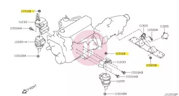 NISSAN 01225-00202 - Peremes anya