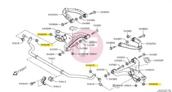 NISSAN 01225-00202 - Peremes anya