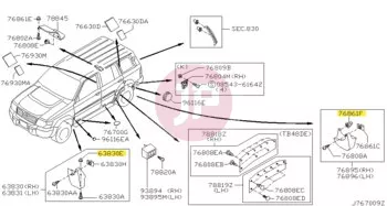 NISSAN 01281-00801 - GROMMET-SCREW