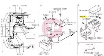 NISSAN 01281-00821 - Csavar fogadó patent