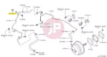 NISSAN 01281-00821 - GROMMET-SCREW