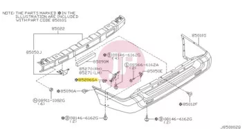 NISSAN 01281-00831 - Csavar fogadó patent