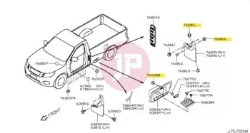 NISSAN 01281-00831 - GROMMET-SCREW