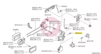 NISSAN 01413-00091 - SCREW