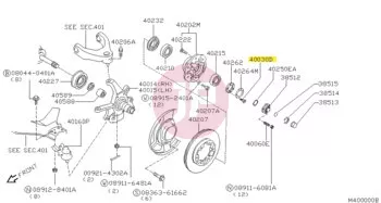 NISSAN 01414-00051 - Csapágyrögzítő csavar