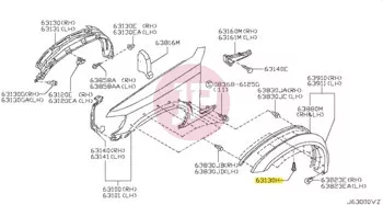 NISSAN 01431-00303 - SCREW