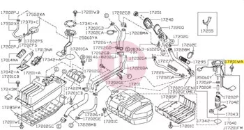 NISSAN 01436-00291 - Tankműszer csavar