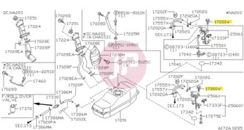 NISSAN 01436-00291 - Tankműszer csavar