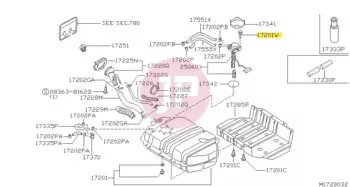 NISSAN 01436-01821 - Tankműszer csavar