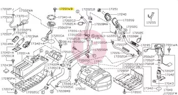 NISSAN 01436-01821 - Tankműszer csavar