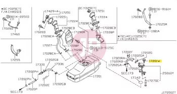 NISSAN 01436-01821 - Tankműszer csavar