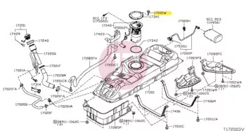 NISSAN 01436-01821 - Fuel Level Sender Screw