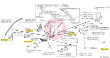 NISSAN 01451-00841 - SCREW