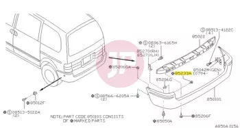 NISSAN 01454-00025 - SCREW