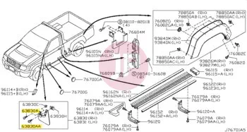 NISSAN 01454-00035 - Csavar