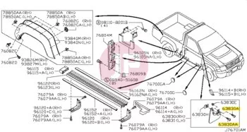 NISSAN 01454-00035 - Csavar