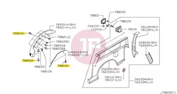 NISSAN 01461-00951 - SCREW