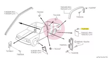 NISSAN 01461-00951 - SCREW