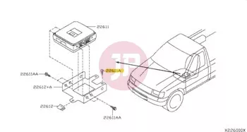 NISSAN 01466-00022 - Műszerfal csavar