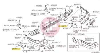 NISSAN 01466-00241 - SCREW