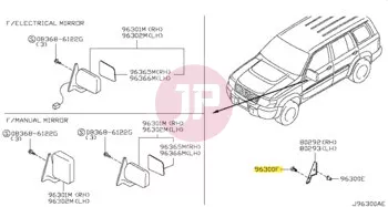 NISSAN 01553-01583 - Kárpit patent