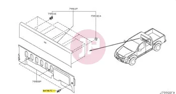 NISSAN 01553-02741 - FASTNER-BUMPER