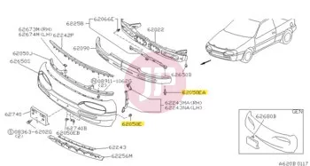 NISSAN 01553-02741 - FASTNER-BUMPER