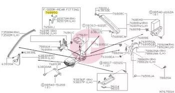 NISSAN 01553-02903 - Kerékszélesítő patent