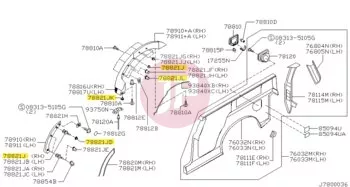 NISSAN 01553-02913 - CLIP