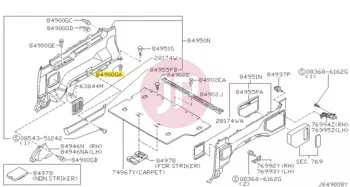 NISSAN 01553-02913 - Kerékszélesítő patent