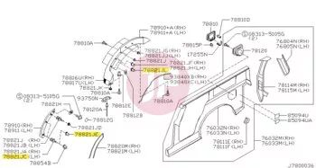 NISSAN 01553-02923 - Kerékszélesítő patent
