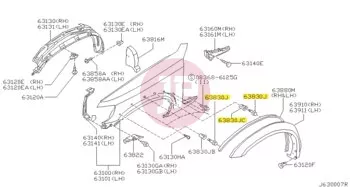 NISSAN 01553-02923 - CLIP