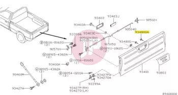 NISSAN 01553-02923 - Kerékszélesítő patent