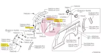 NISSAN 01553-03123 - CANOE RIVET