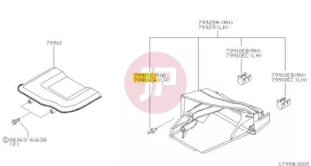 NISSAN 01553-03123 - CANOE RIVET