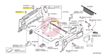 NISSAN 01553-03583 - CLIP-TRIM
